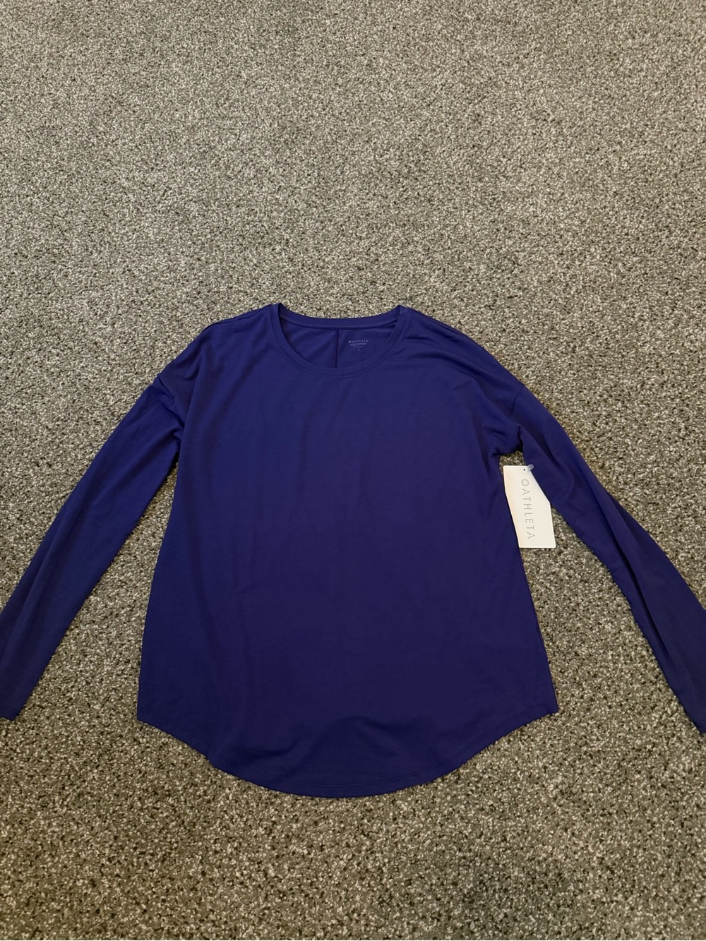 Athleta purple Long-Sleeve Crewneck Tee
